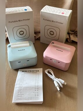 HuiJukeji Portable Mini Printer - PINK  5 ⭐️'s on Amazon NWT